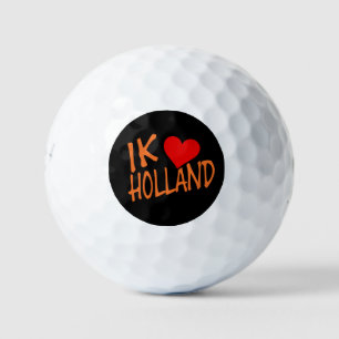Ik Heart Holland or on bk be6 gbcnt Golf Balls