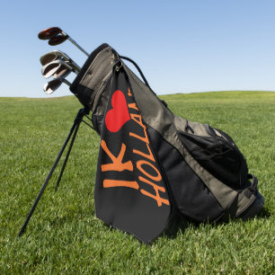 Ik Heart Holland or on bk gtcnt Golf Towel