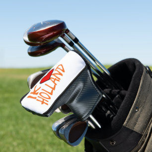 Ik Heart Holland or on wt pccnt Golf Head Cover