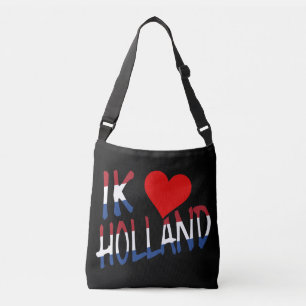 Ik Heart Holland overlay on bk cbbcnt Crossbody Bag