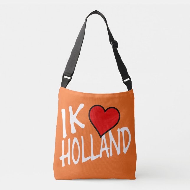 Ik Heart Holland wt on or cbbcnt Crossbody Bag (Front)
