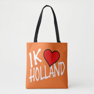 Ik Heart Holland wt on or stcnt Tote Bag