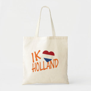 Ik Heartflag Holland or btcn Tote Bag