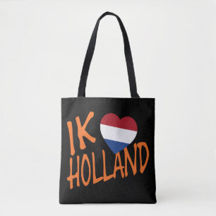 Ik Heartflag Holland or on bk stt Tote Bag