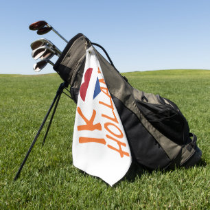 Ik Heartflag Holland or on wt gtcnt Golf Towel
