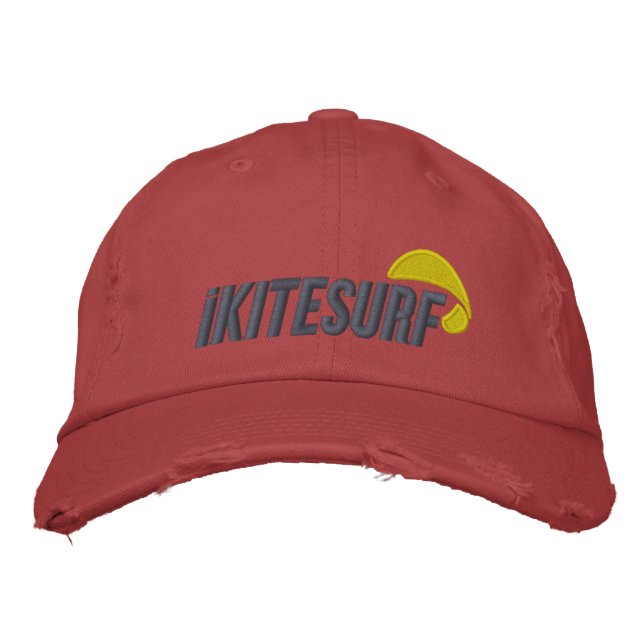 iK Red Distressed Cap (Front)