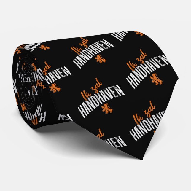 Ik Zal Handhaven Dutch Motto Tie (Rolled)