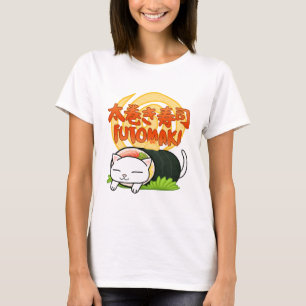 Ika Squid Sushi Cat T-Shirt