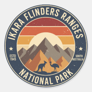 Ikara Flinders Ranges NP Retro Sticker