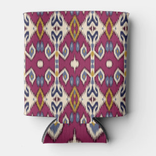 Ikat Chevron: Ethnic Elegance Can Cooler