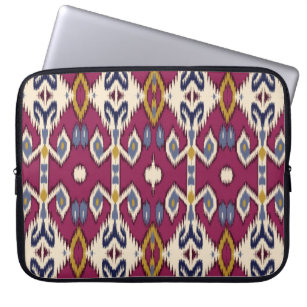 Ikat Chevron: Ethnic Elegance Laptop Sleeve