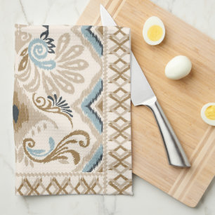 Ikat Chevron Paisley Tea Towel