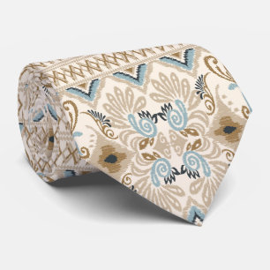 Ikat Chevron Paisley  Tie