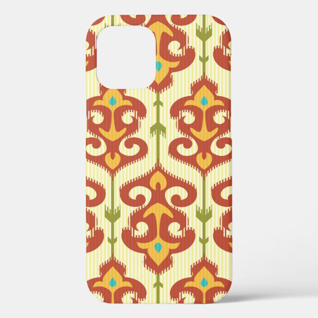 Ikat damask pattern Case-Mate iPhone case (Back)