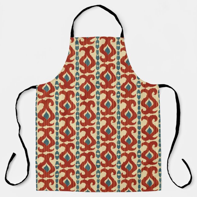 Ikat Elegance: Seamless Pattern Design. Apron (Front)
