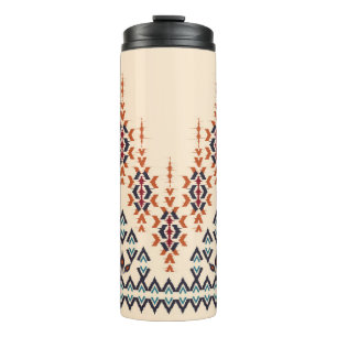 Ikat ethnic abstract beautiful art. Ikat seamless Thermal Tumbler
