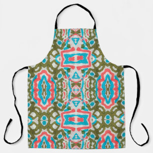 Ikat Ethnic Abstract Pattern. Shaman Pattern. Peni Apron