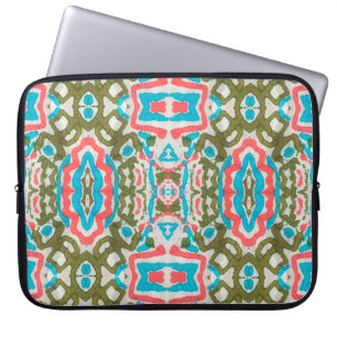 Ikat Ethnic Abstract Pattern. Shaman Pattern. Peni Laptop Sleeve
