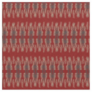 Ikat Fabric Stripes Pattern in Red Grey White