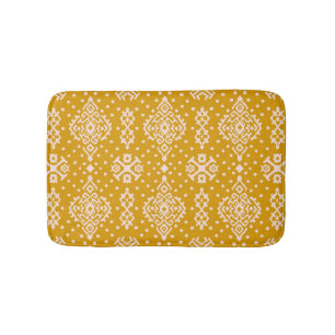 Ikat folklore ornament - ethnic texture. bath mat