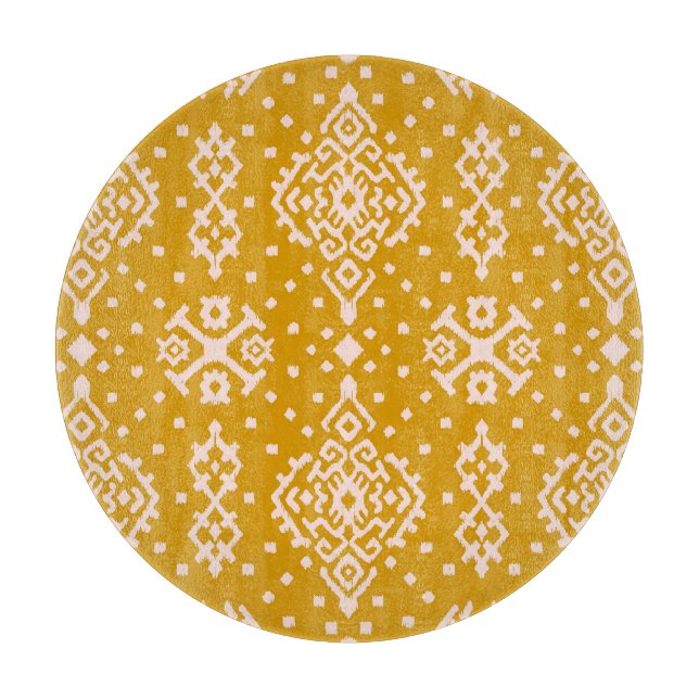 Ikat folklore ornament - ethnic texture. cutting board (Front)