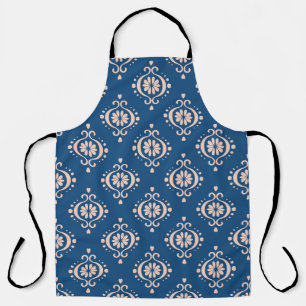 Ikat Geometric Folklore Damask Ornament Apron