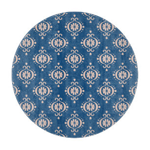 Ikat Geometric Folklore Damask Ornament Cutting Board