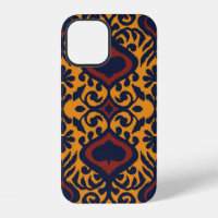 Ikat geometric folklore ornament. Oriental damask