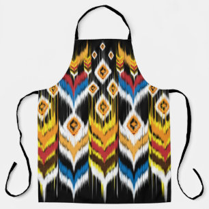 Ikat geometric folklore ornament. Tribal ethnic vi Apron