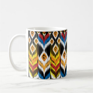 Ikat geometric folklore ornament. Tribal ethnic vi Coffee Mug