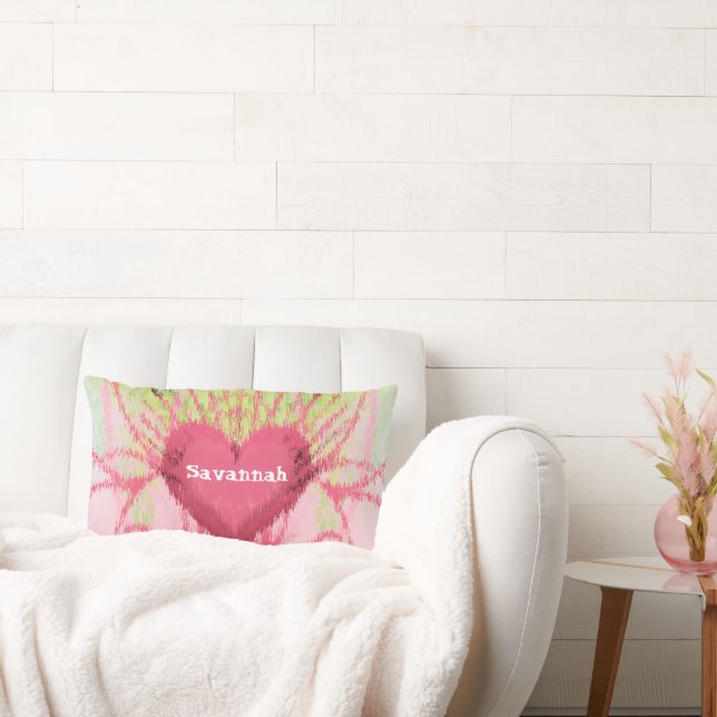 iKat Girly Swirly Heart Pillow (Couch)