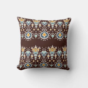 Ikat Inspiration: Oriental Elegance Cushion