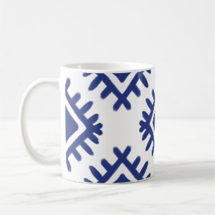 Ikat pattern Ethnic textile tribal American Americ Coffee Mug