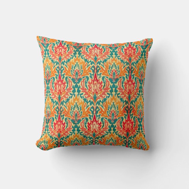 Ikat Pattern Fabric Cushion (Front)