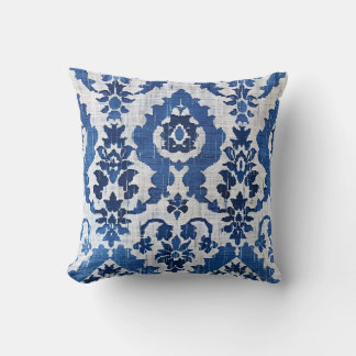 Ikat Pattern Fabric Cushion