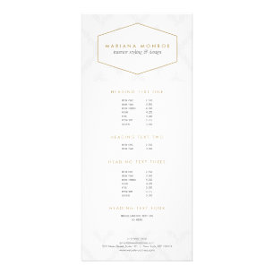 Ikat Pattern in Grey Designer Rack Card