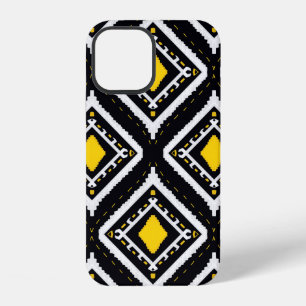 Ikat patterns ethnic tribal textile American Afric iPhone 12 Case
