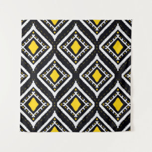 Ikat patterns ethnic tribal textile American Afric Tapestry