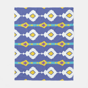 Ikat, seamless ethnic pattern. fleece blanket