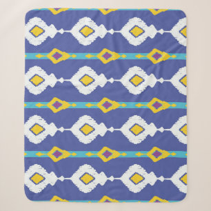 Ikat, seamless ethnic pattern. sherpa blanket