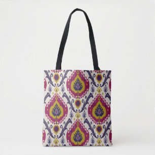Ikat seamless pattern background Traditional patte Tote Bag