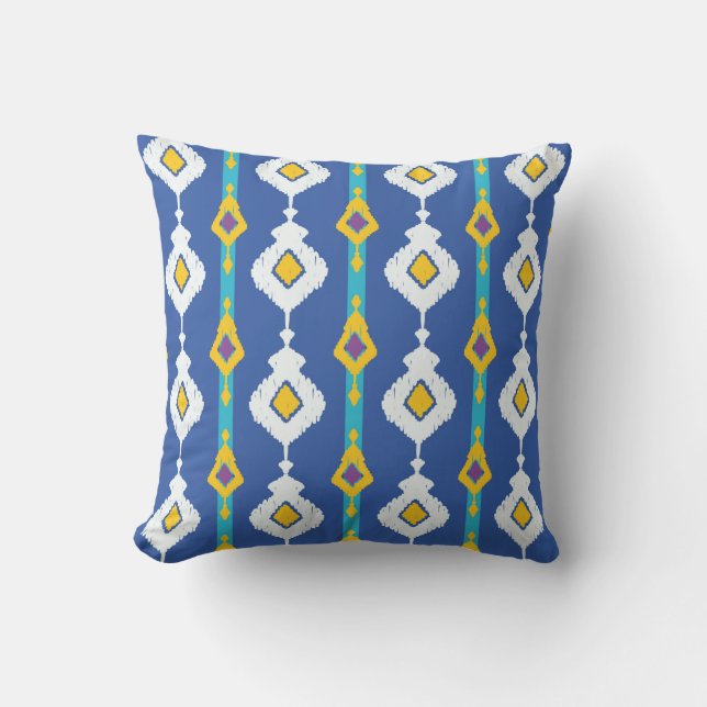 Ikat seamless pattern  cushion (Front)