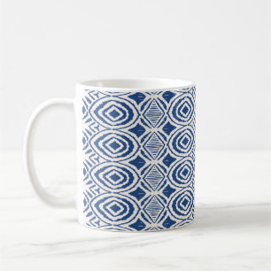 Ikat seamless pattern. Vintage tie dye shibori pri Coffee Mug