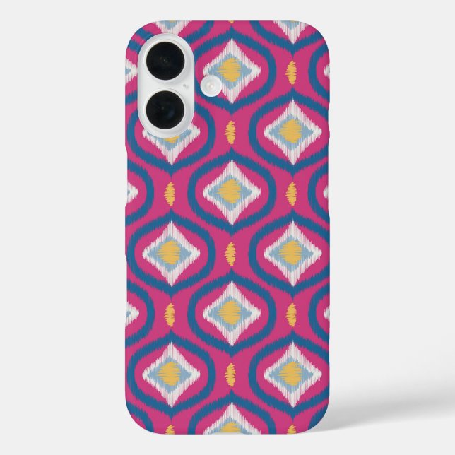 Ikat Series Ogee Orange Pink Case-Mate iPhone Case (Back)