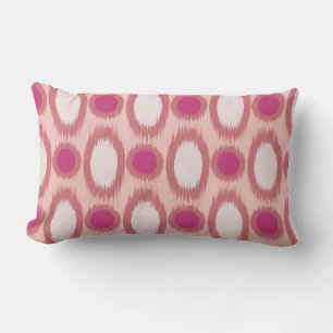 Ikat Series Pink Two Colours Lumbar Cushion