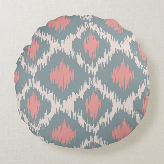 Ikat Series  Round Cushion (Front)
