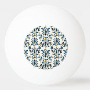 Ikat tie-dye, tribal watercolor ping pong ball