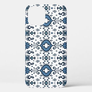Ikat, tribal, ethnic seamless ornament. iPhone 12 case