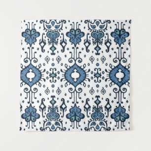 Ikat, tribal, ethnic seamless ornament. tapestry