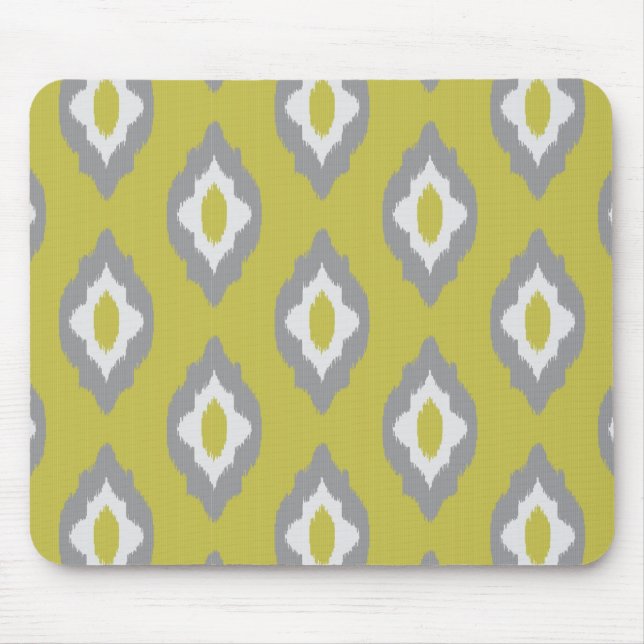 Ikat vintage pattern mouse pad (Front)